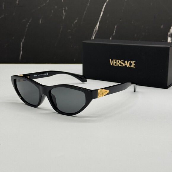 NEW VERSACE VE4491U GB1/87 WOMEN SUNGLASSES BLACK VE4491U GB187 EYEWEAR - Picture 2 of 10